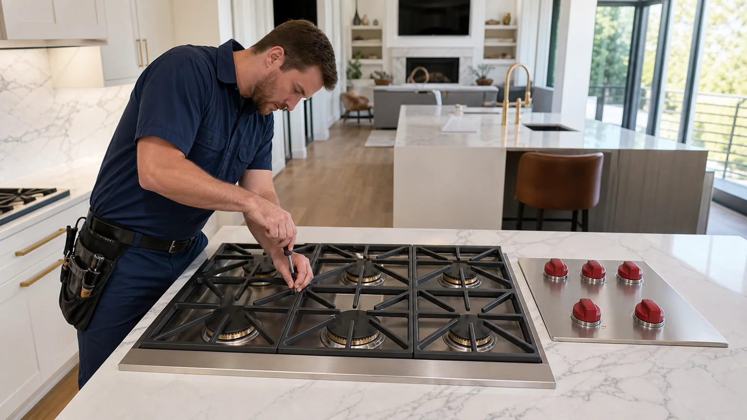 Professional cooktop service