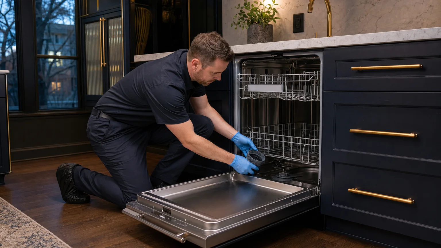 Panel-ready dishwasher service