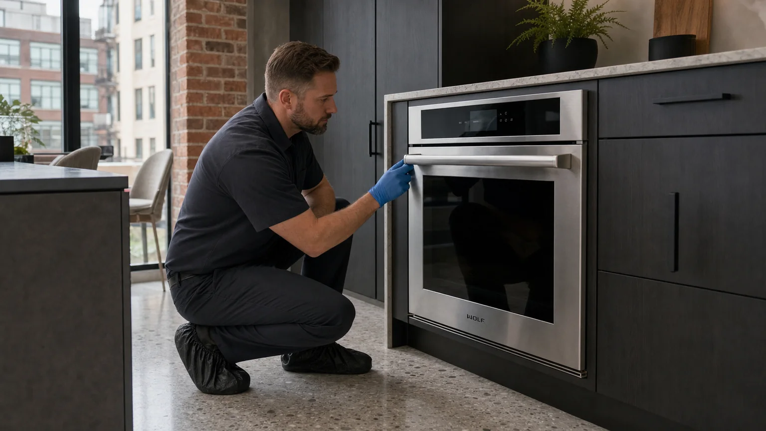 Built-in wall-oven service